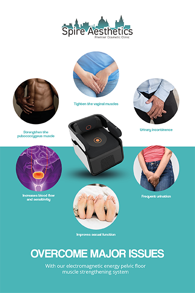 Image of EMS chair to treat Urine leakage Esher from Spire Aesthetics